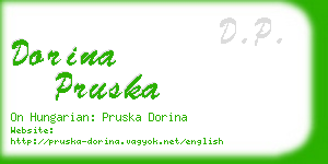 dorina pruska business card